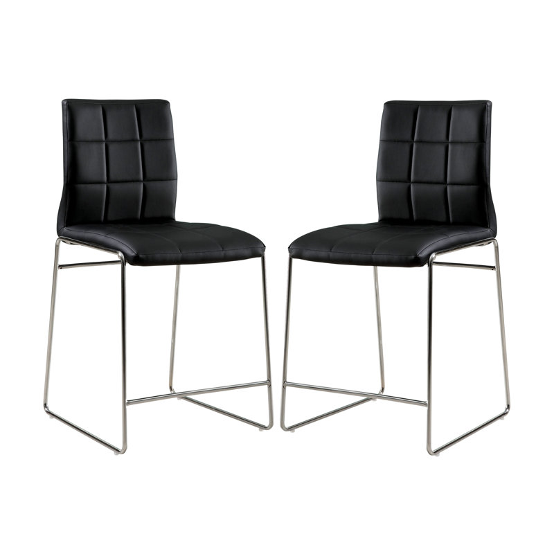 Tabouret de comptoir Coetta Pridmore, Noir