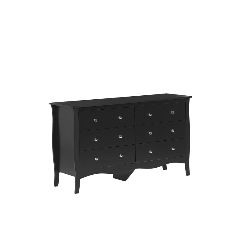 Ottilie 6 Drawer Chest, Black