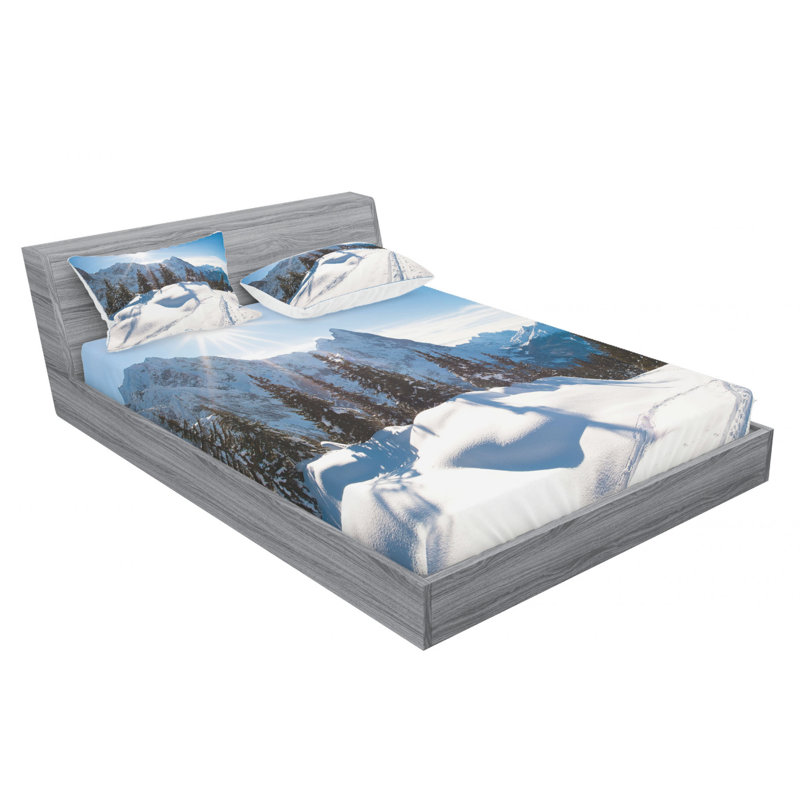 Ashliek Microfiber Sheet Set, Queen Sheet Set with Fitted Sheet