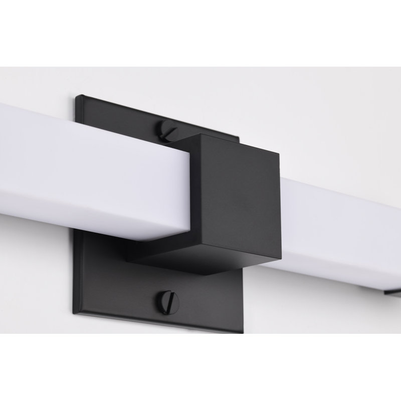 Brightwyn - LED Vanity, Matte Black, 16" Width