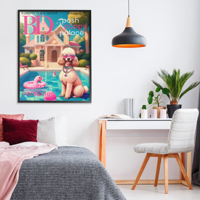 Poodle Magazine Parody Framed Giclee, design by Grotto Studios