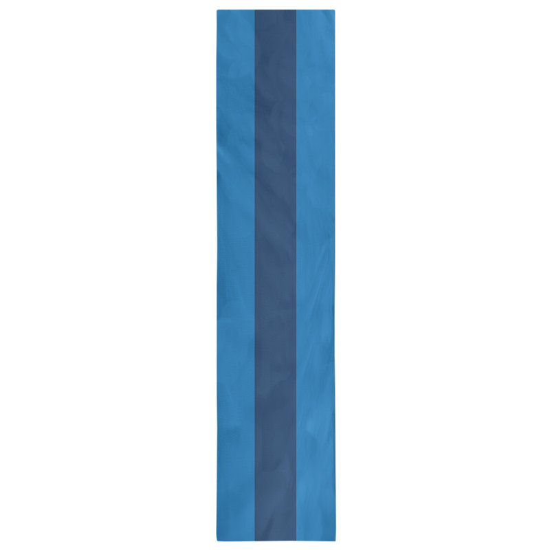 Chemin de table basket Philadelphia, L 72 po x l 16 po, Bleu / bleu marine / bleu, Sergé de coton