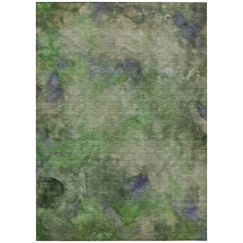 Machine Washable Indoor/Outdoor Emelia ACN2312 Abstract Rug, Rectangle 2'6" x 3'10"