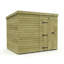Total Sheds 8ft x 7ft Pent Garden Shed - Single Door - No Windows - Pressure Treated Timber - UK Manufactured