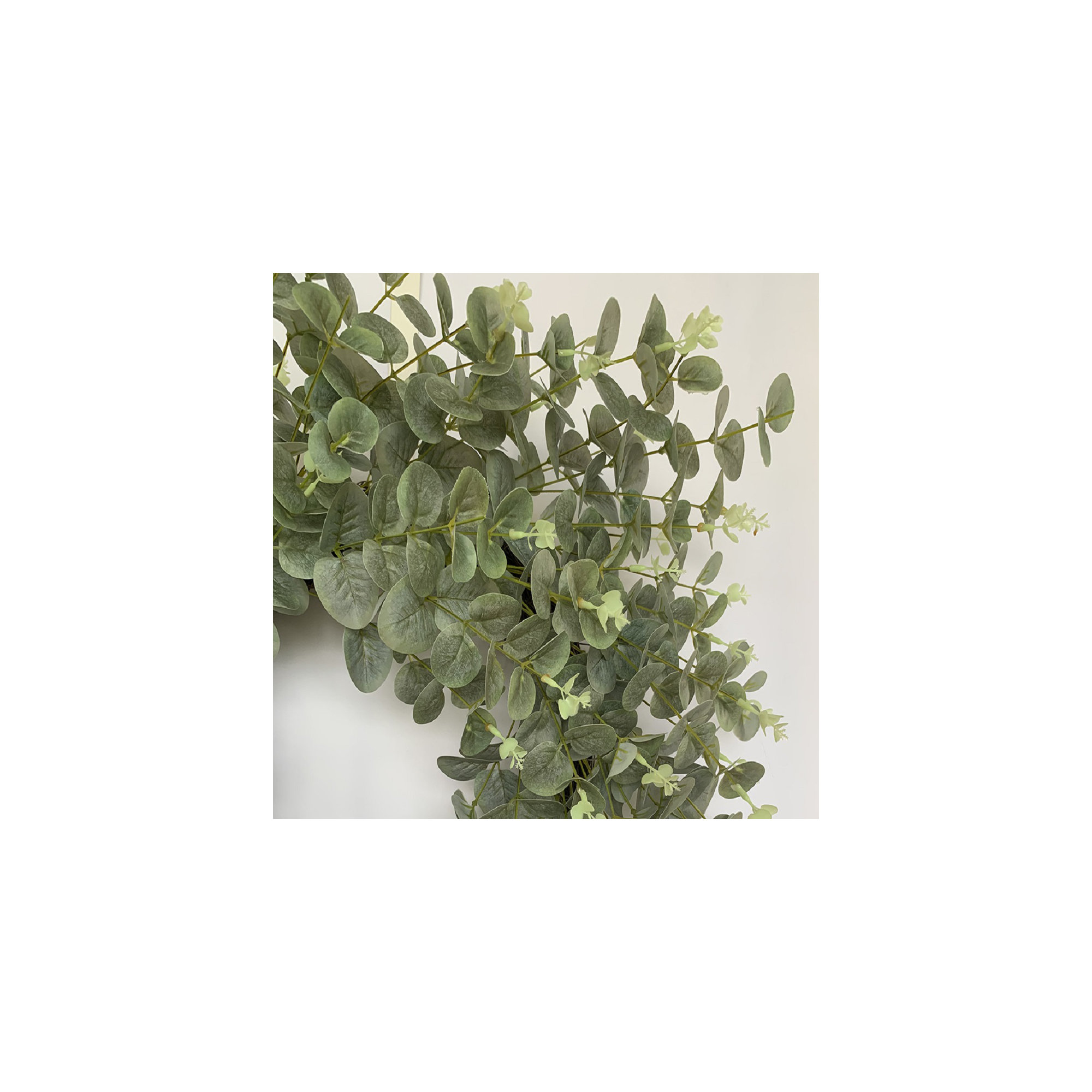 26'' Handcrafted Faux Eucalyptus Wreath, Light Green