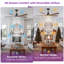 Ventilateur de plafond noir 52 po avec télécommande à moteur réversible 3Cct à intensité variable (ensemble de 2)-902072049-902072052
