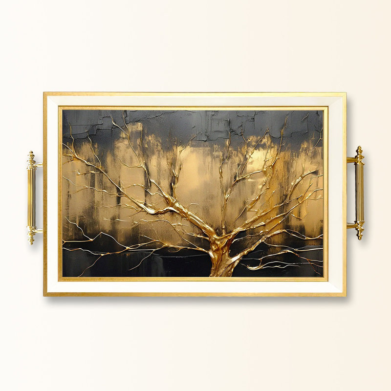 Élégant plateau en verre de 19,7 po x 11,4 po x 1,4 po | Fabrication 100% verre durable | Facile à nettoyer avec un chiffon humide | Idéal pour le service, la présentation décorative et l'organisation | Ajout élégant à la décoration intérieure