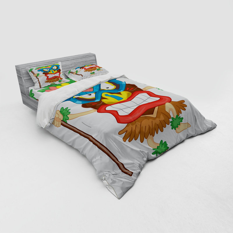 Tiki Polyester Duvet Cover