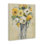 Art abstrait sur toile, fleurs abstraites en pot, design par Silvia Vassileva