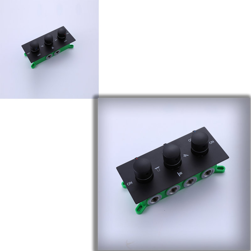 LED Complete Shower System With Rough-In Valve, Matte Black