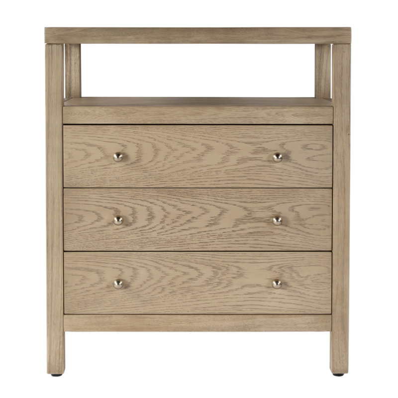 Celine 27" 3-Drawer Nightstand | Stylish Bedroom Storage