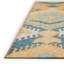 Tapis jaune / blanc / bleu tissé à la machine Hubbs-563804942