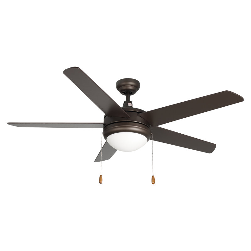 Ventilateur de plafond d'intérieur 5 pales Mirage IV, Bronze frotté à l'huile, Bronze frotté à l'huile