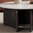 Round microcrystalline stone coffee table