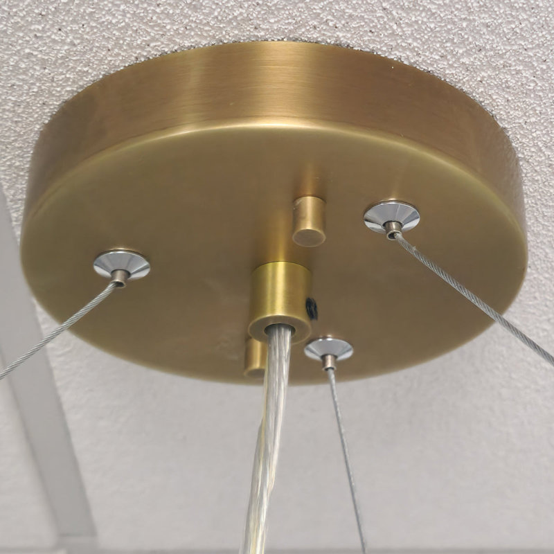 Pearce Pendant, 85" H x 30" W x 30" D, 7 Lights