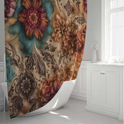 Rideau de douche Floral