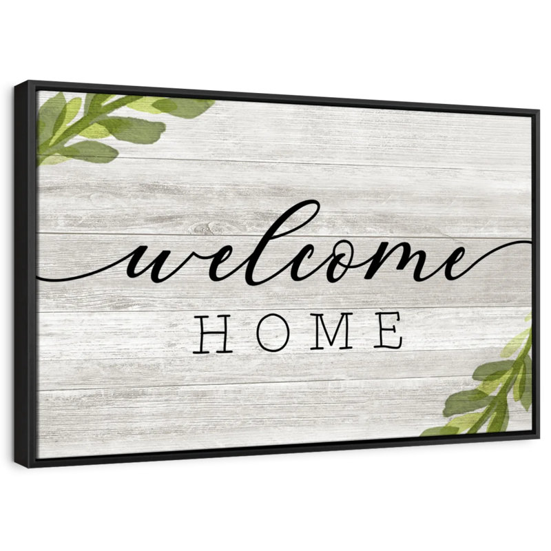 «Rustic Welcome Home», H 13 po x l 19 po