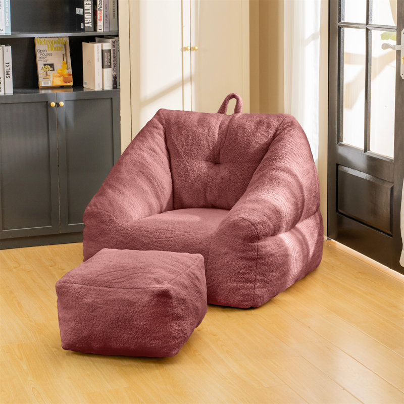 Fauteuil à billes avec rembourrage, Rouge