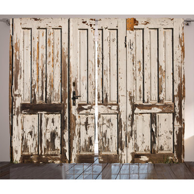 Semi Sheer Sliding Panel Pair