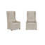 Ensemble de fauteuils d'appoint et de table à oreilles Deemston 3 pièces - Anacardier