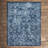 Blue/Cream Traditional Oriental Indoor Area Rug for Living Room, Dining Room, Bedroom-60903254