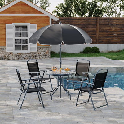 4 - Person Patio Dining Set with Round Table