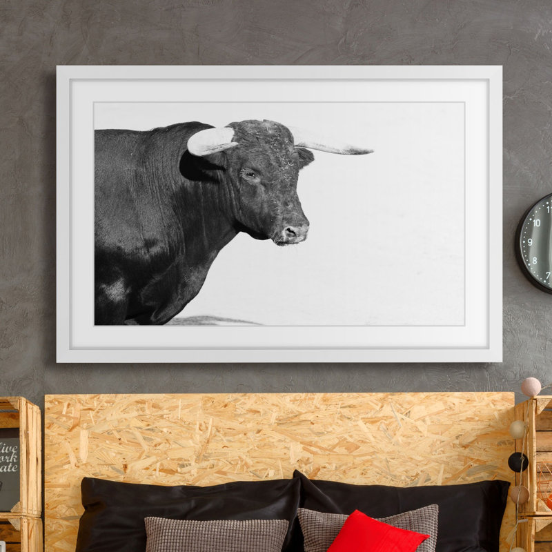Single Picture Frame Painting, White, 41cm H x 61cm W