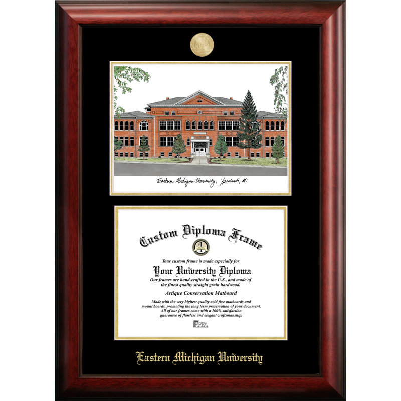 NCAA Scholar Diploma Picture Frame, Detroit Titans, 17cm H x 21cm W x 2cm D