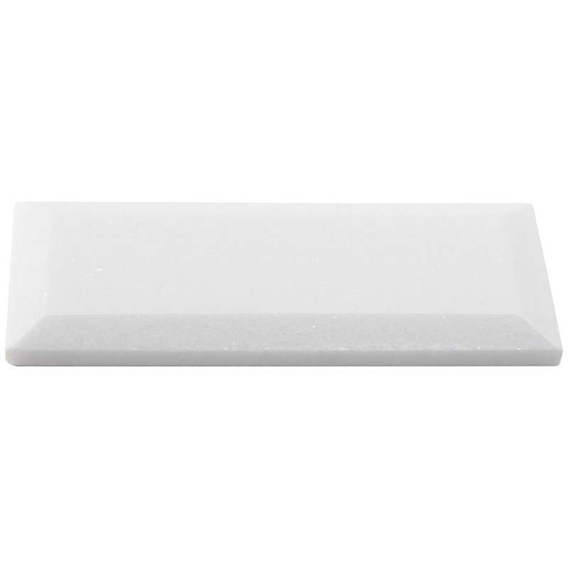 Thassos 3x6 Beveled Polished Marble Subway Tile