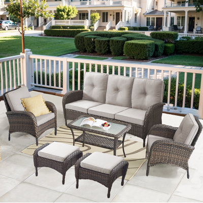 Pragnya Upholstered Outdoor Ottoman
