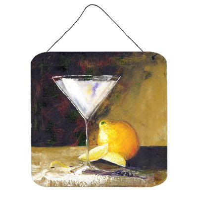 Reproduction d’art sur bois, "citron martini" par maprêta