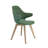 We’re it Nola Mid-Century Modern Accent Chair for Home and Office - Wood Frame, Upholstered Seat & Back, Green-1250029591