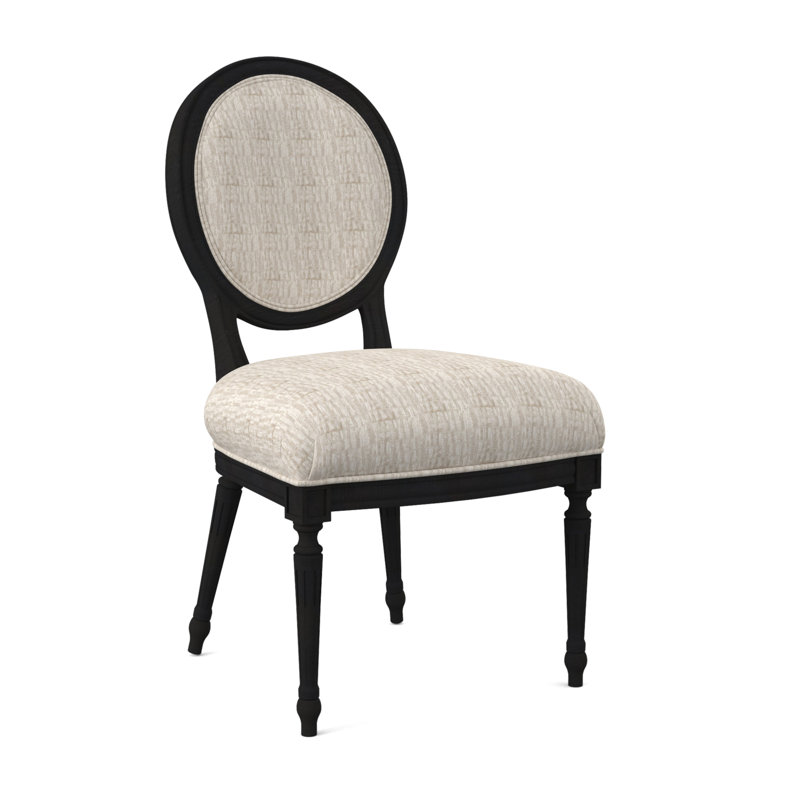 Chaise d'appoint Dauphin, Espresso, Brouillards blancs