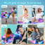 Serviette de plage noire surdimensionnée 32 po x 63 po, imprimé animal galaxie néon, serviettes en microfibre légère à séchage rapide sans sable pour le camping de plage