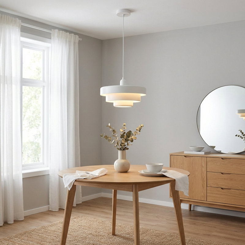 Luminaire suspendu industriel 1 lumière avec abat-jour en métal 3 lumières Stafford