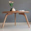 Table basse ronde en bois de chêne massif Aura-278801467