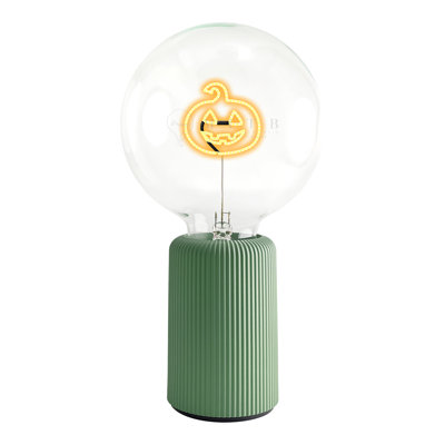 Ampoule HALLOWEEN PUMPKIN Lampe de table ambre avec base PORTABLE Pop Nomad