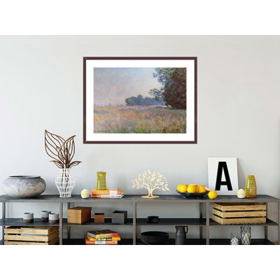 Champ d'avoine (Oat Field) by Claude Monet -Framed Giclee Print