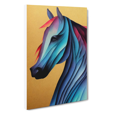 Abstract Horse No.2 - Wrapped Canvas