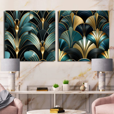 Gillis - Abstract Shapes Square Collage Set Of 2