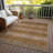 Machine Washable Indoor/Outdoor Xhevrie Brown Rug-1008813438