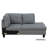 Light Grey Linen 3-Piece Sectional Sofa Set with Storage Ottoman-90726399-90726398
