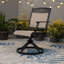 Ensemble de 2 chaises de patio pivotantes