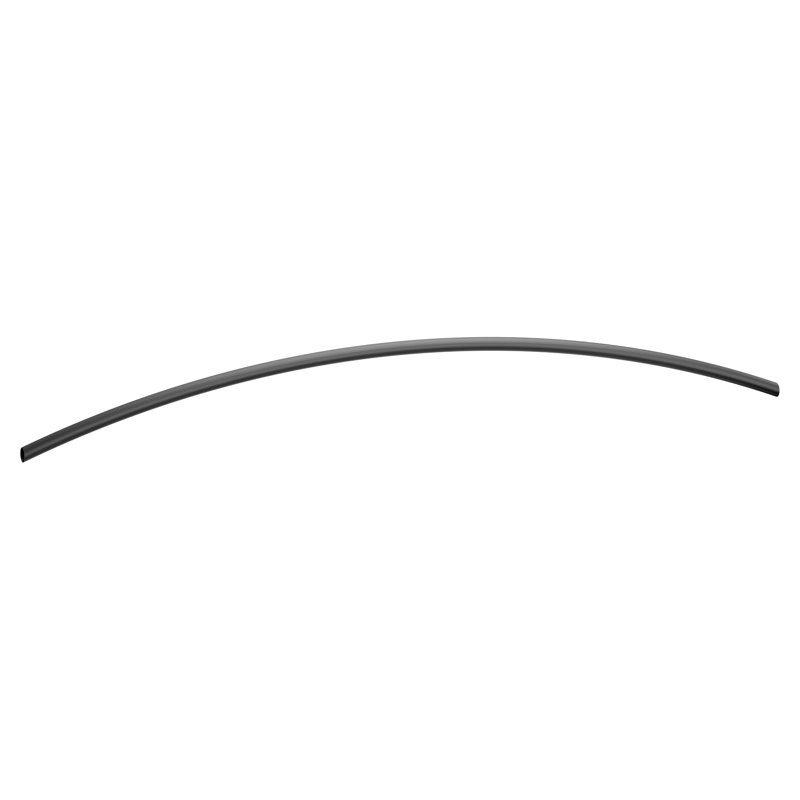Curved Fixed Shower Curtain Rod, Matte Black