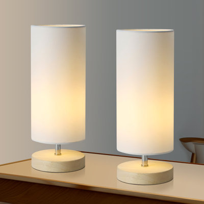Lampe de table en bois massif Yurith