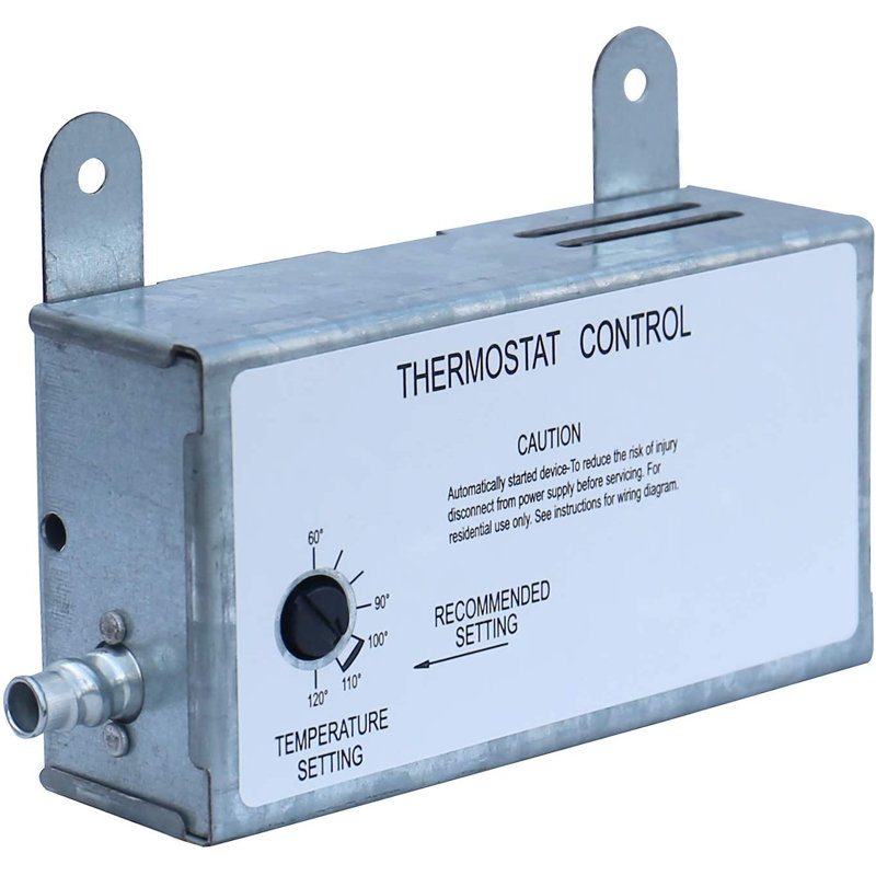 iLIVING ILG-002T Fan Thermostat Control Box, Silver