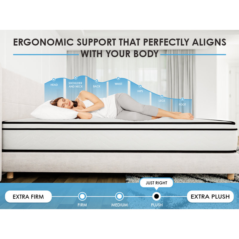  Matelas orthopédique 12 po, Très grand lit