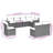 Vidaxl Garden Sofa Set Black