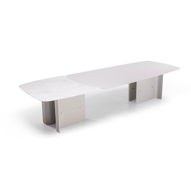 Livorno 102.5" Rectangular Dining Table with real Marble