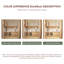 Meuble-lavabo mural en bois d'hévéa massif, de style bois naturel, avec lavabo en céramique intégré et armoire à miroir intelligent-1090966042